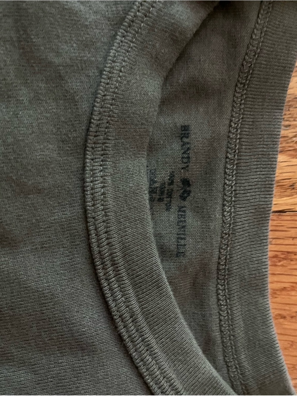 Brandy Melville Olive Green Long Sleeve Tee